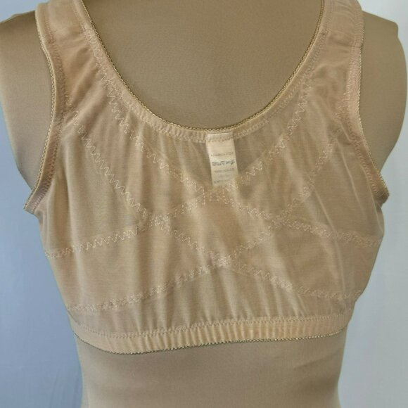 NWT Comfort Choice Beige Lace Posture Support Bra 38B With Front Closure - Picture 8 of 11
